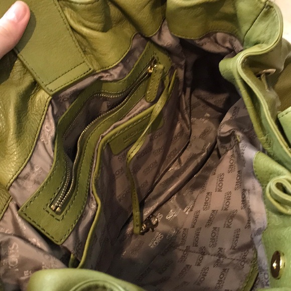 Michael Kors Olive Green Purse - Picture 3 of 7